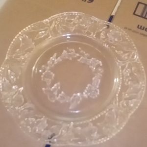 Vintage Glass Grapevine Plate